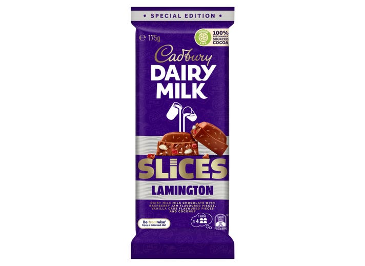 Cadbury Dairy Milk Slices Lamington (Australia) (175g)