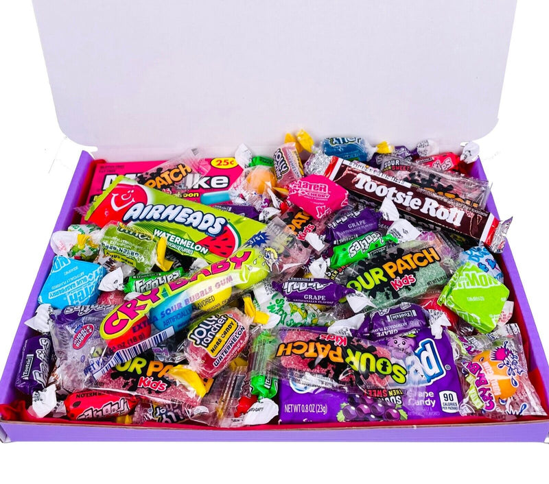 60 Piece American Sweets Gift Box Hamper