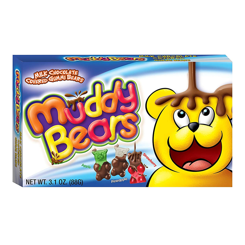 Muddy Bears - Milk Chocolate Covered Gummy Bears (88g)