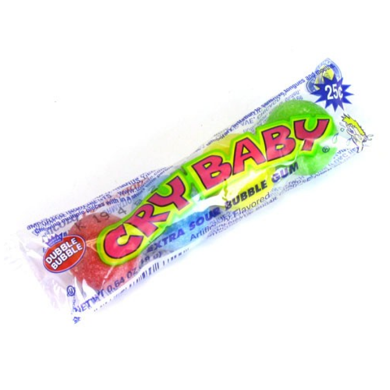 Cry Baby Extra Sour Bubble Gum 4 Pieces (22g)