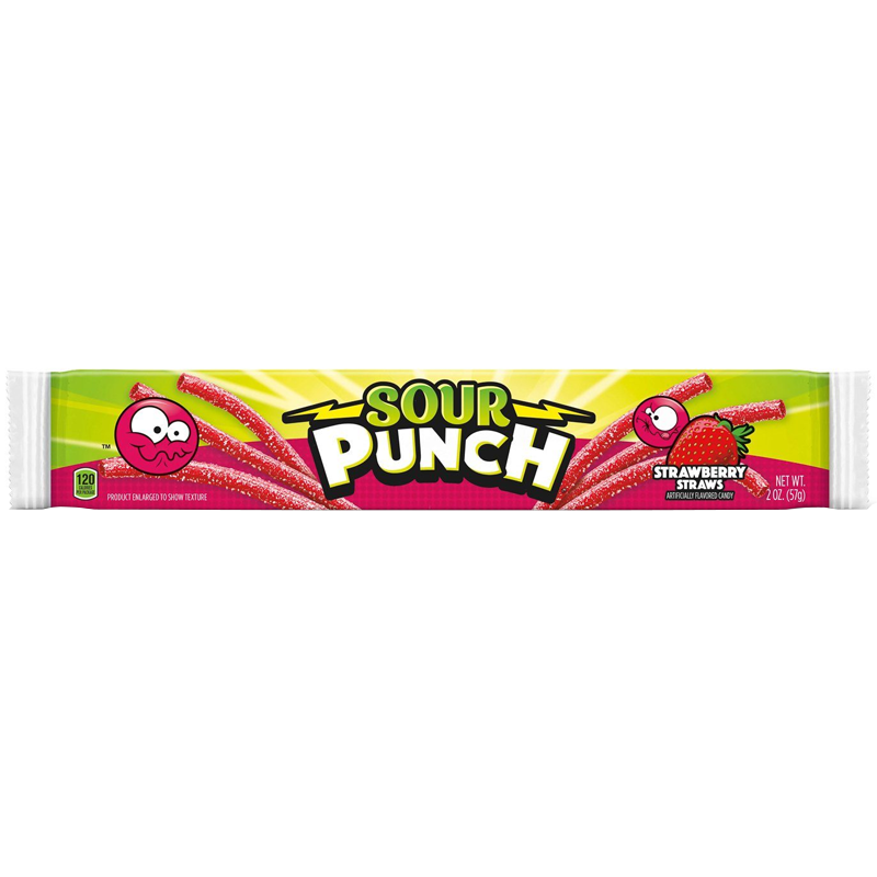 Sour Punch Straws Strawberry (57g)