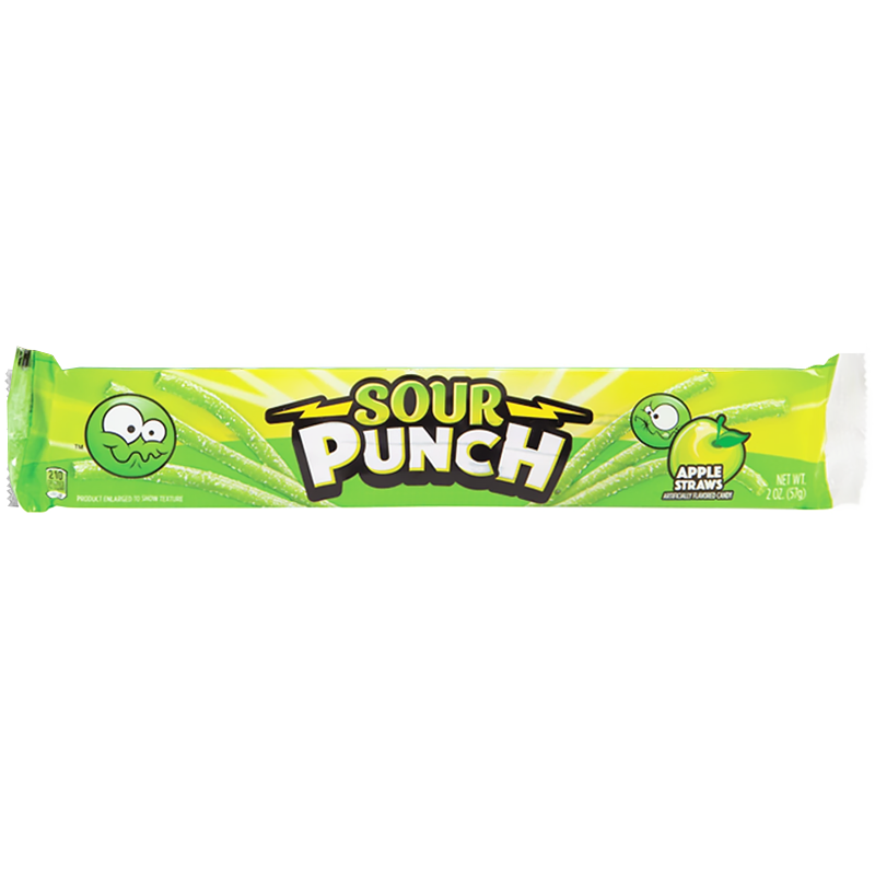 Sour Punch Straws Apple (57g)